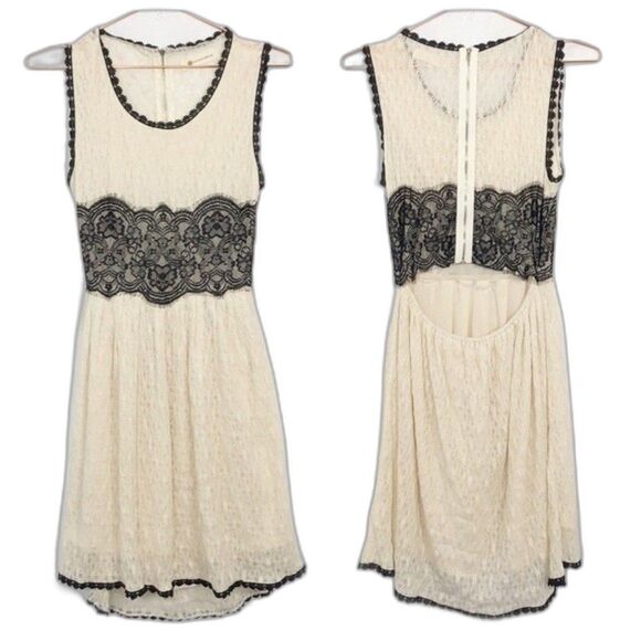 The Impeccable Pig Lace Open Back Sleeveless Mini Dress New Condition Medium - Picture 1 of 6